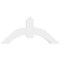 Ekena Millwork Archdale Architectural Grade PVC Gable Bracket, 48"W x 22"H x 4"D x 6"F, 11/12 Pitch GBP048X22X0406ARC00 - alternate 4